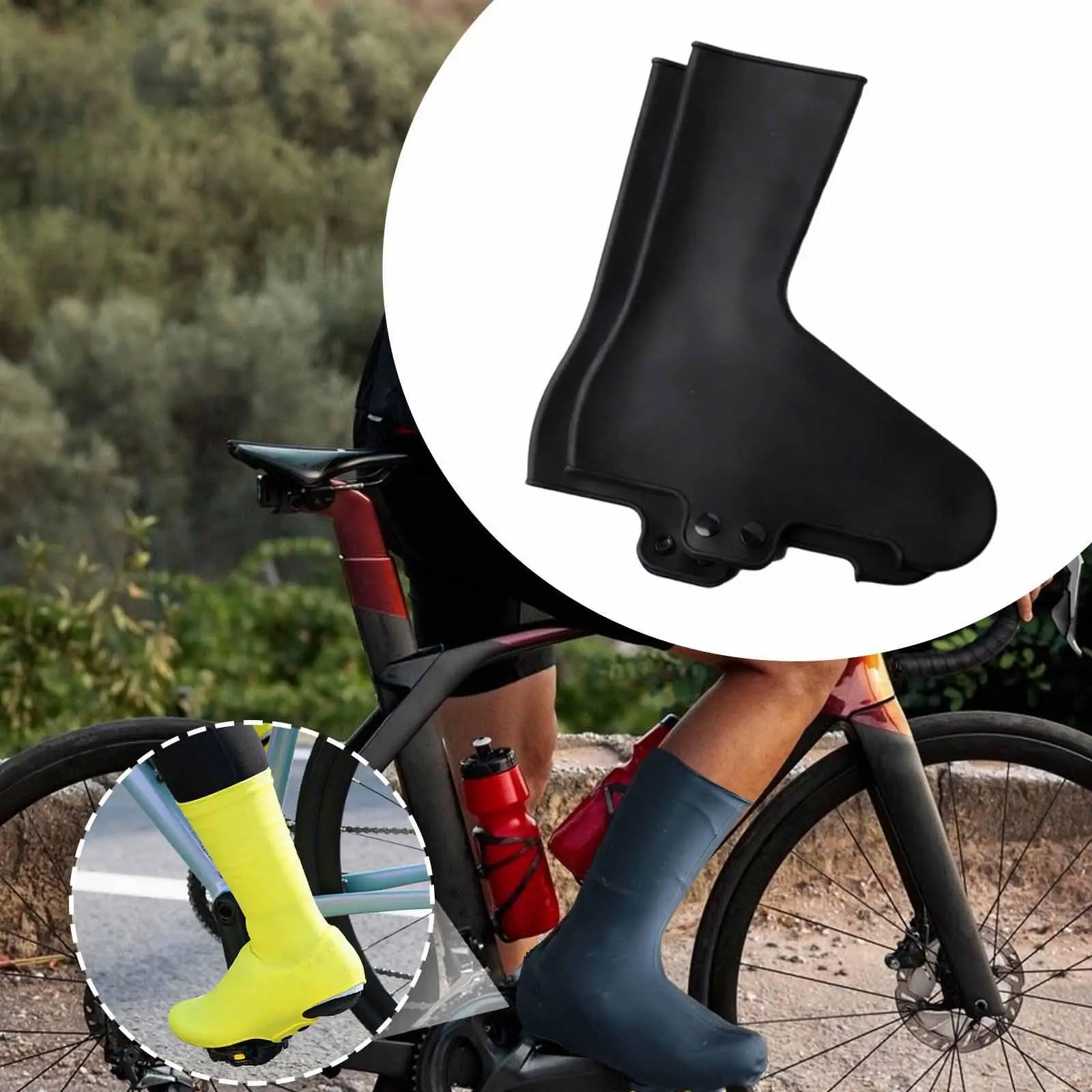 

Cycling Shoe Covers,Bicycle Overshoes Booties Bike Lock Shoe Covers for Road Mountain Bike