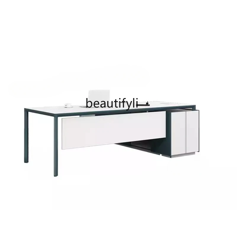 

Office Desk Manager Manager Desk Simple Modern Boss Office Desk and Chair Combination Fashion Office Desk