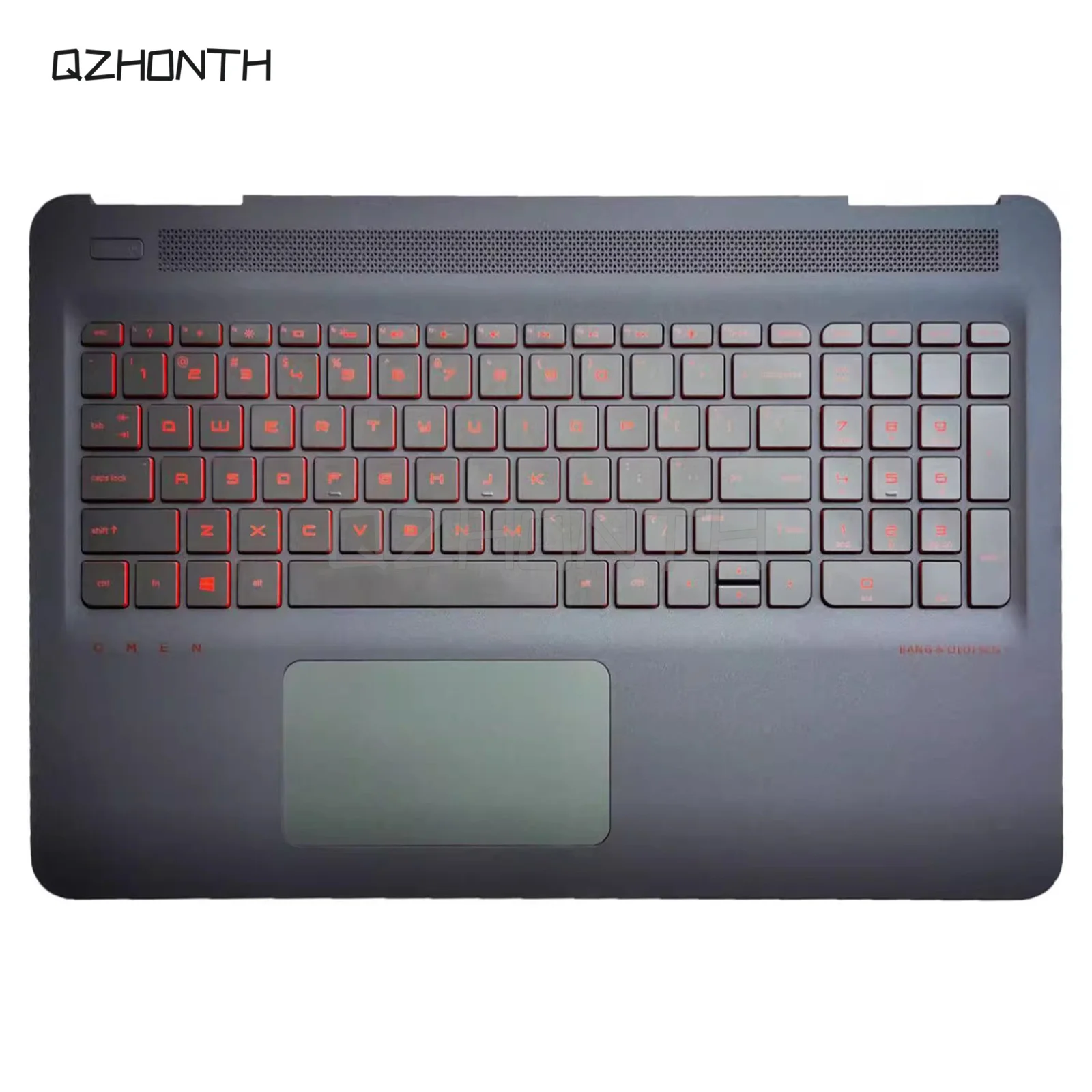 New For HP OMEN 2nd 15-AX 15-DP Palmrest with Red Backlit Keyborad Touchpad 859735-001 15.6