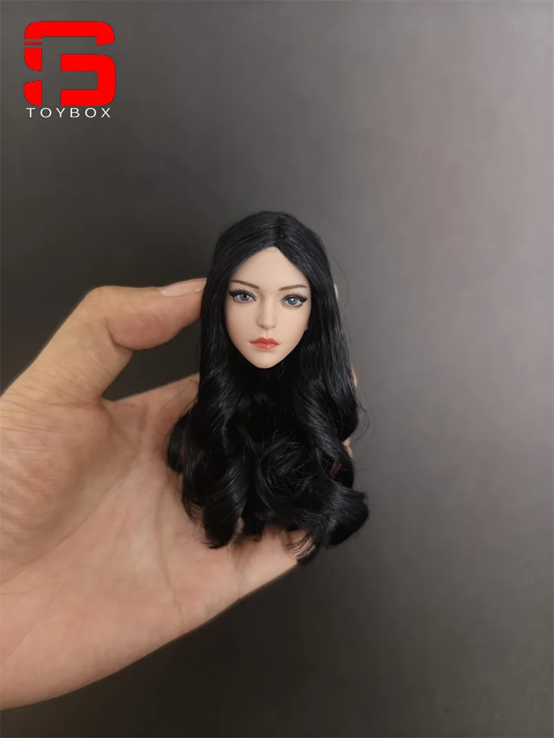 YMT049 1/6 Skala Niebieskie Oczy Piękność Cheng Głowa Rzeźba Żołnierki Pasuje do Ciała Figurki Akcji 12''