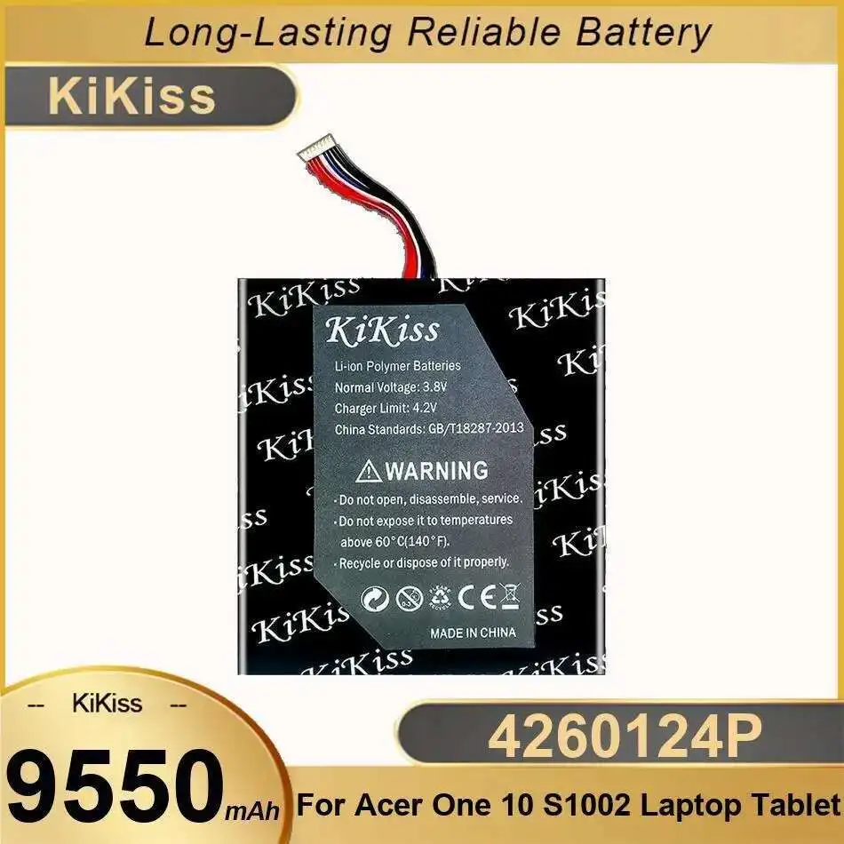 

4260124P Аккумулятор для планшета Acer One 10 S1002 Ноутбук Безопасная замена премиум-класса 9550 мАч