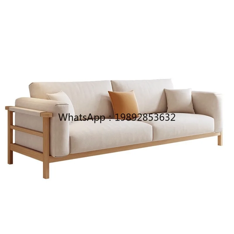 

LYY Fabric Sofa Small Apartment Simple Living Room Rental Nordic Style Three-Seater Home Small Sofa