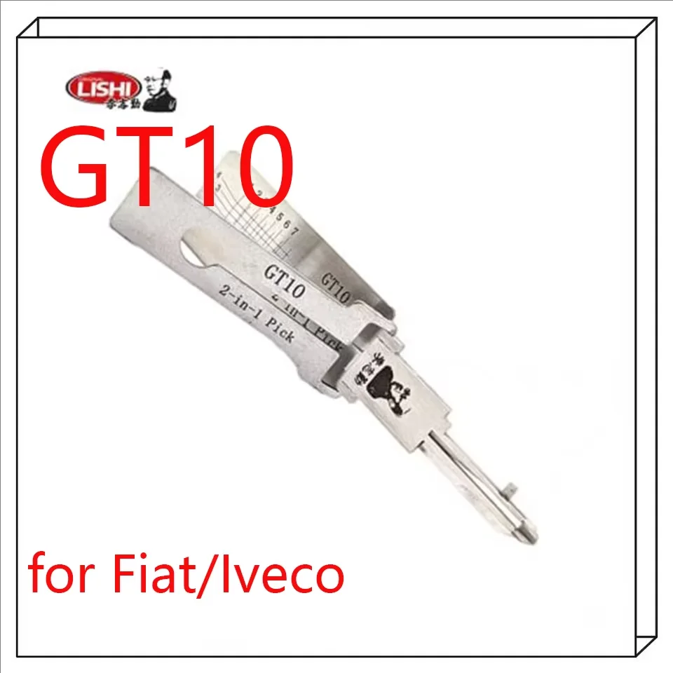 2026 NEUER Lishi 2-in-1 Pick/Decoder für Fiat/Iveco Lkw NE57/GT10 (7-Schlüssel) SCHLÜSSELSCHERWERKZEUG – Detail 1