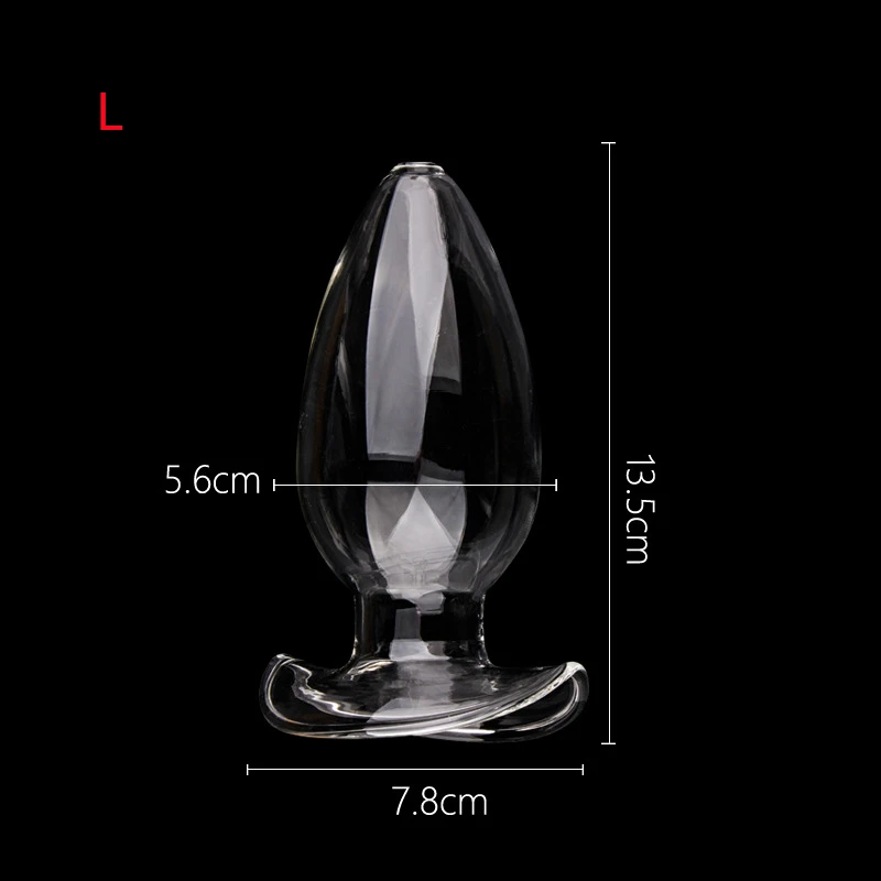 Creative Crystal Clear Hollow Anal Dilator Vaginal Speculum Expander Butt Plug Leak-proof Men Women Gay Masturbat Sex Toys