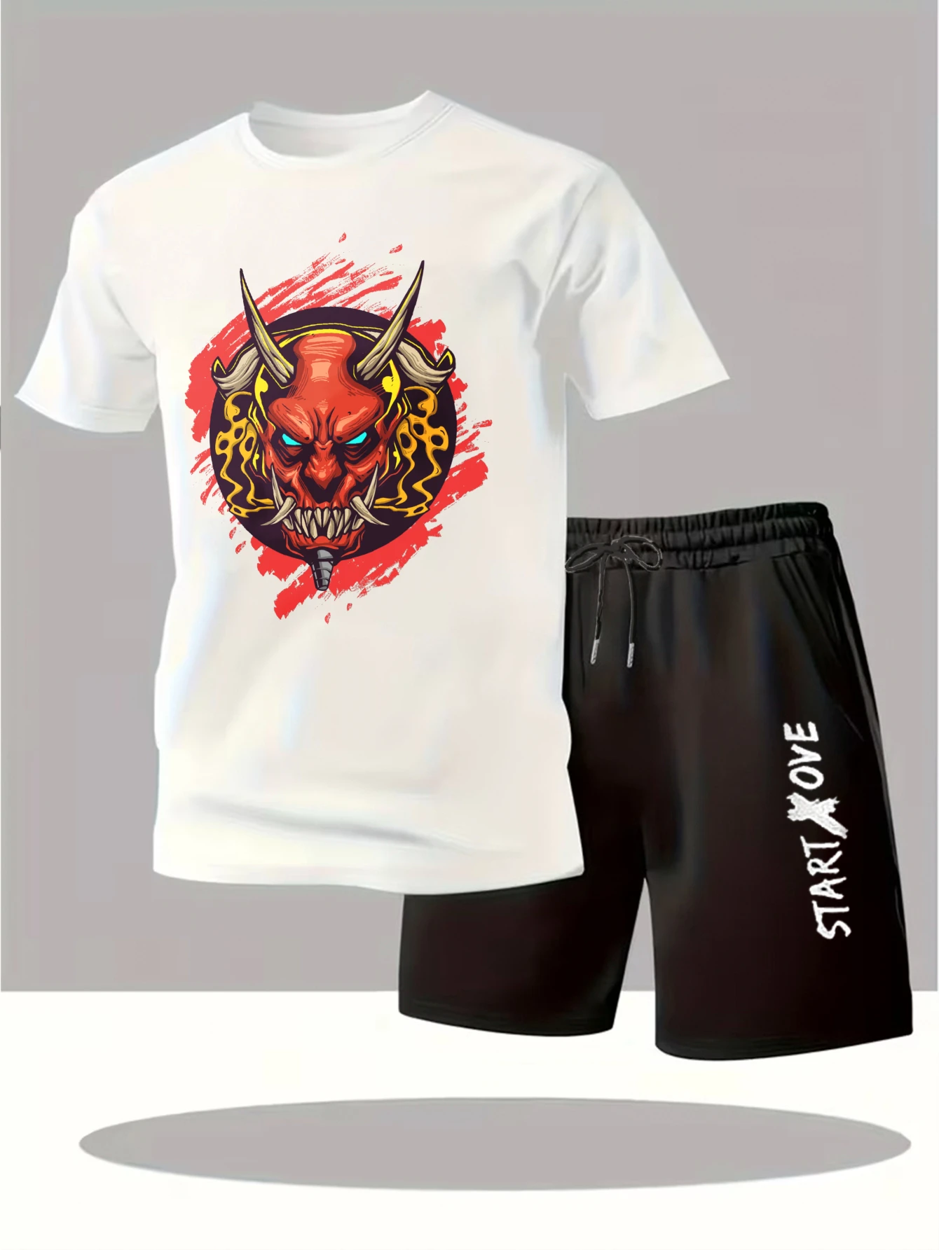 Men's sets 2025 New Fashion Printed men's Tracksuit set sets for men men's chandals Short sleeve sweat suit men's suits Graphic