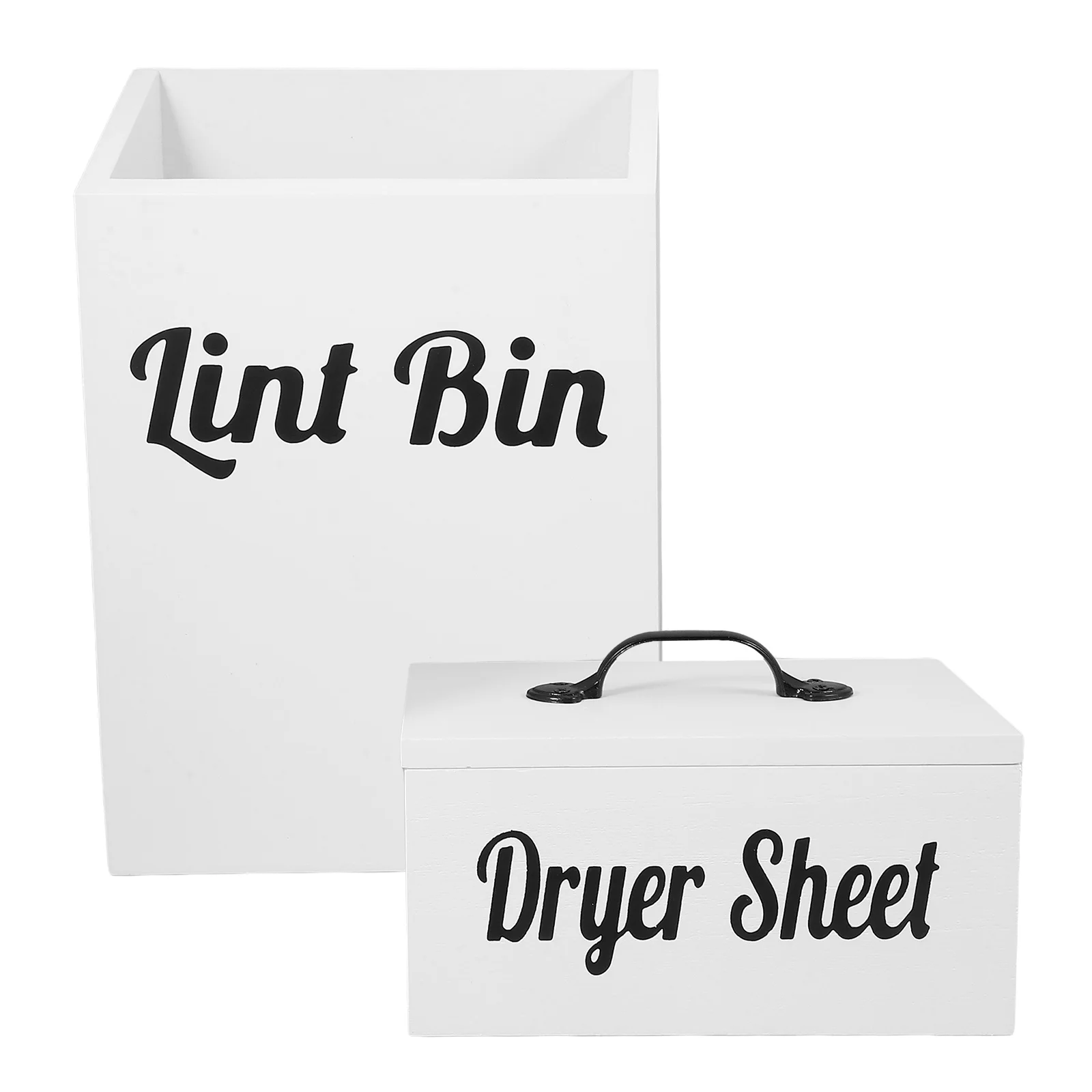 

2Pcs Laundry Storage Box Dryer Sheet Container Magnetic Boxes Household Organizer Compact Lightweight Space-saving