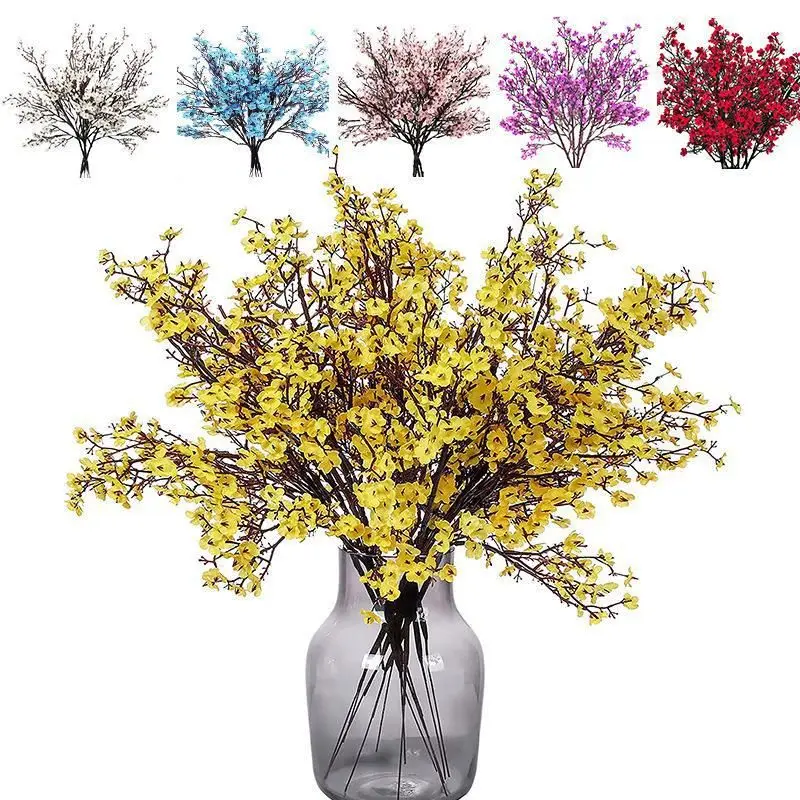 5/10Pcs Artificial Plants Babysbreath Christmas Home Vases garden Wedding bridal bouquet Festival DIY gift Hot sales Decoration