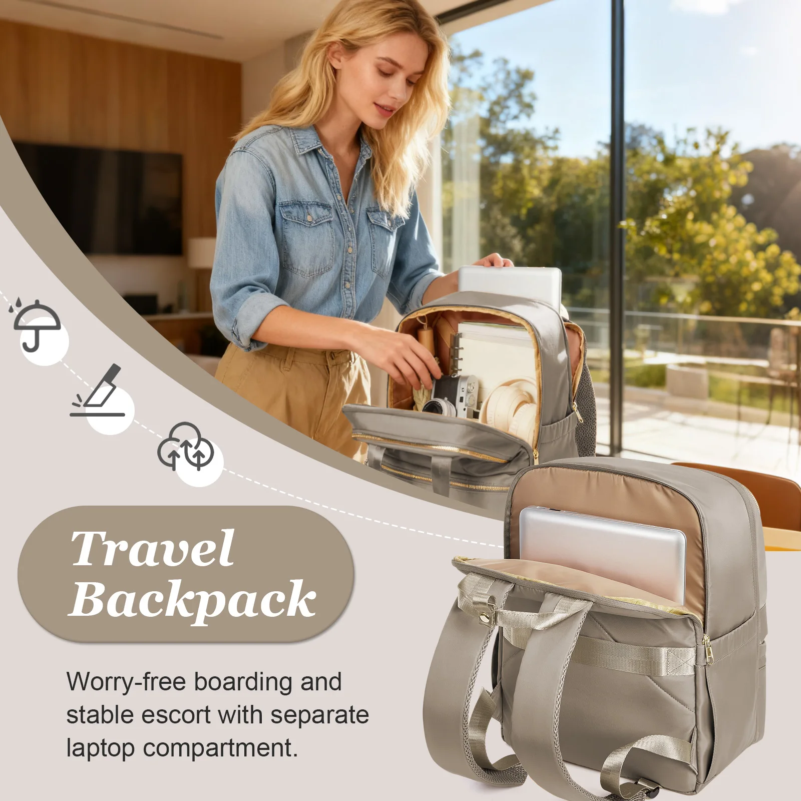 Ryanair 40x30x20 mochila de viagem para mulheres, professor executivo mochila portátil saco escolar casal mochila moda tendência feminina saco