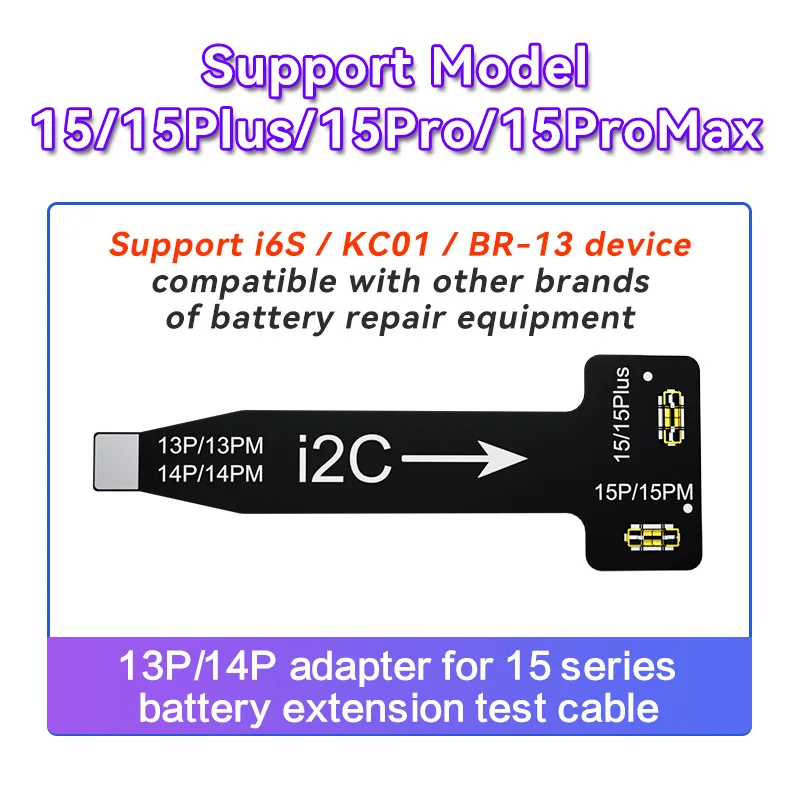 I2C 13P/14P Switch to 15Series Battery Repair Board Working with i6S/KC01/BR-13 Compatible with all Battery Repair Device