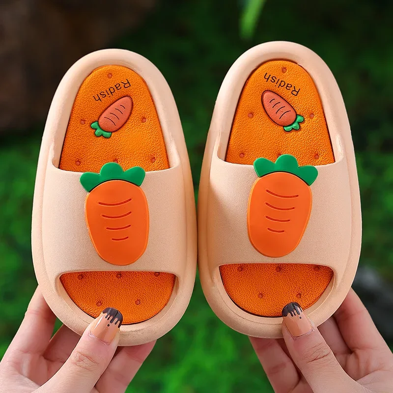 Children Slippers Cartoon Home Shoes for Boy Girl Summer Men Women Soft House Slippers Beach Child Adults Kids  Baby Slides