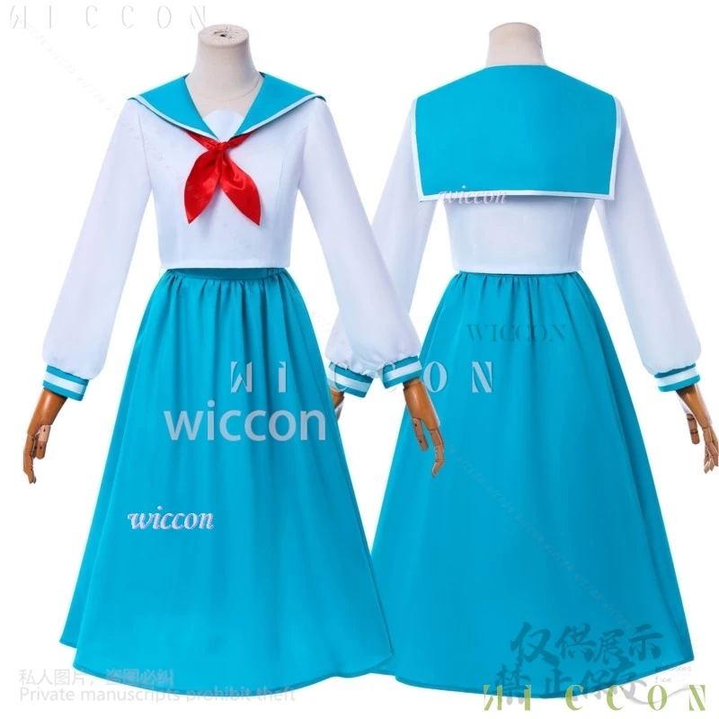 Аниме Kenyuu Densetsu Yaiba Косплей Minesayaka Костюм Японская школьная форма для девочек Сейлор Темно-синяя плиссированная юбка Custo Dress-u