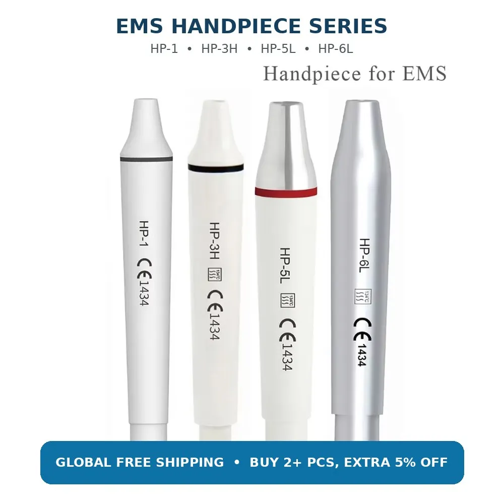 Ultrasonic Scaler Handpiece HY-1L, HP-6L, HP-5L, HP-3H with LED Ultrasonic Scaler Handle Compatible with EMS WOODPECKER