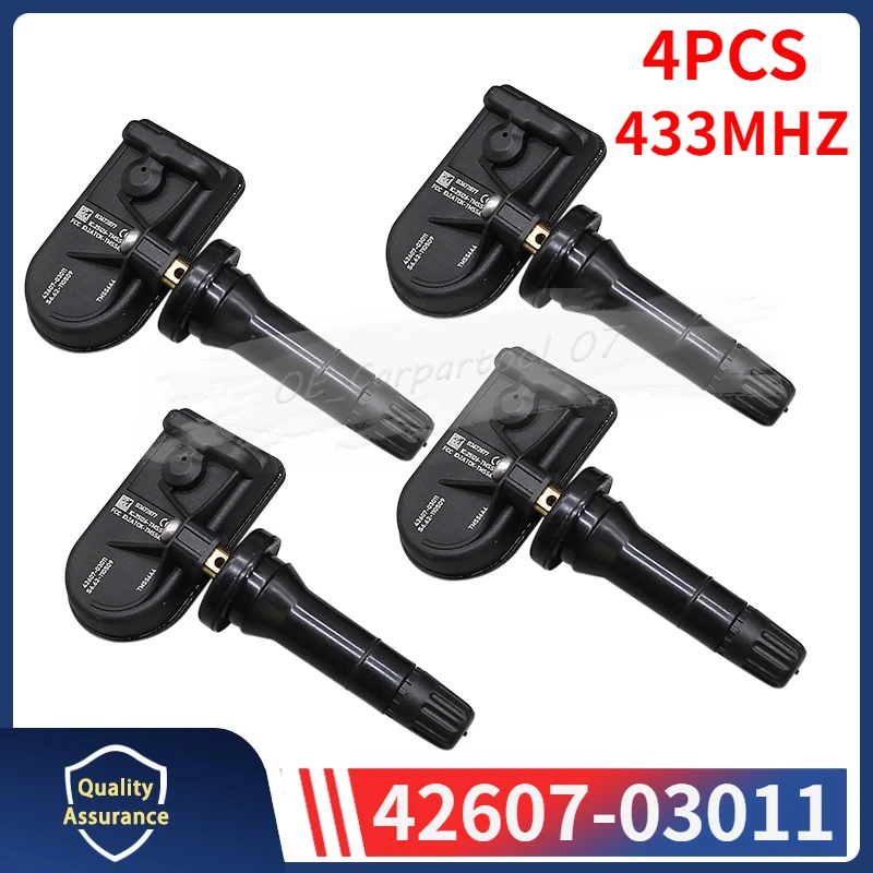 

42607-03011 Tire Sensor 4PCS For 2023-2024 Toyota BZ3 TPMS Tyre Pressure Monitor System 433MHZ 4260703011