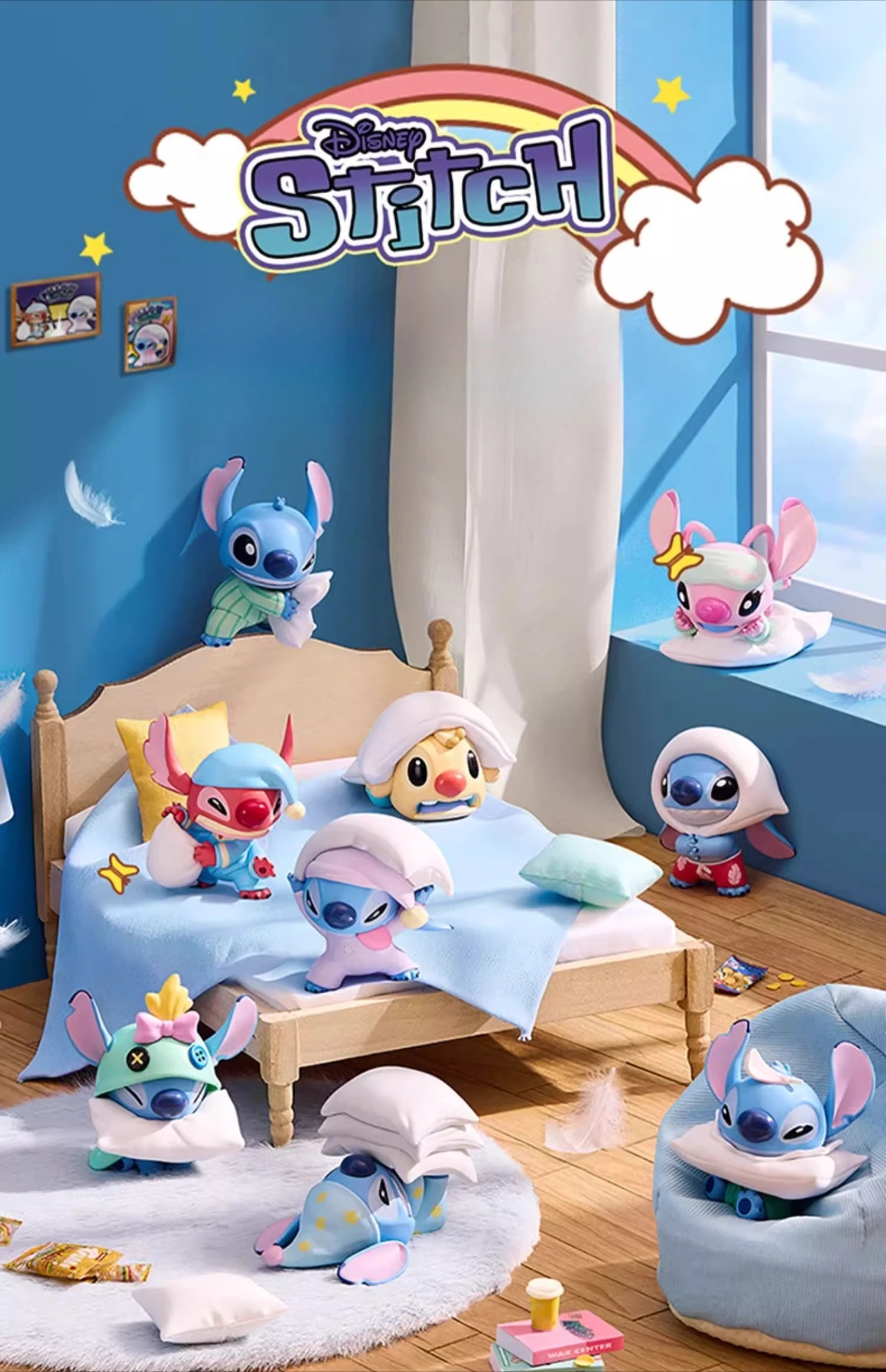 

Disney Stitch Pillow Fight Series Figurine Blind Box - Desktop Ornament, a unique birthday or Christmas gift for a friend.