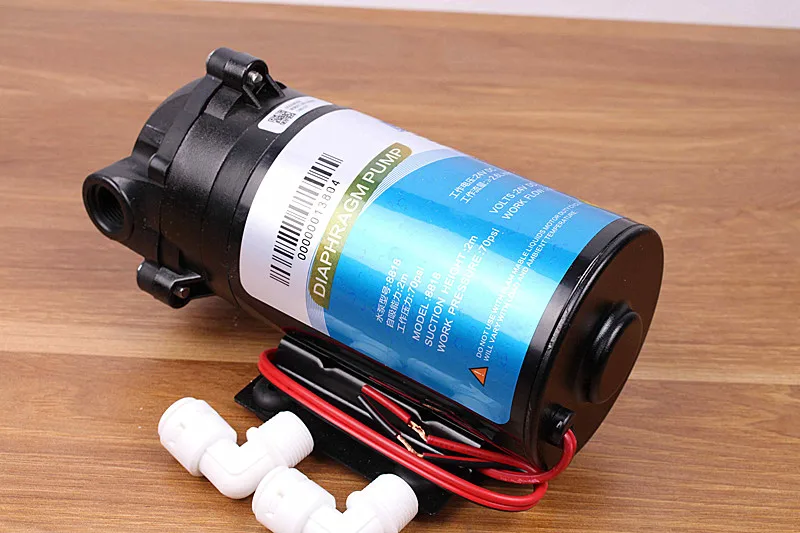 400 gpd Diaphragm pump 24v high pressure vacuum water filter parts reverse osmosis system