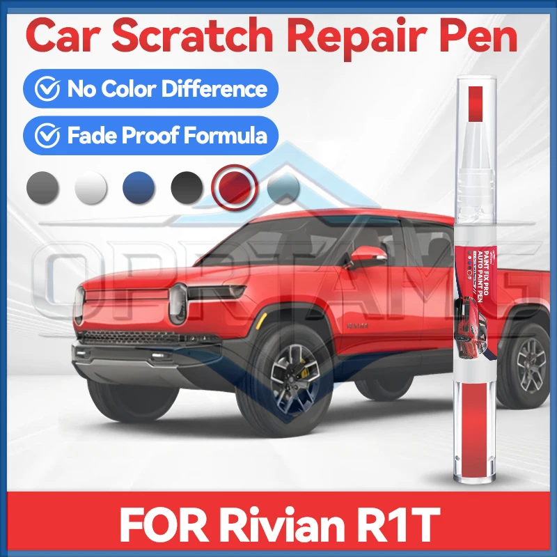 

Карандаш для подкраски колесных дисков Rivian R1T, средство для удаления царапин, аксессуары для ухода за автомобильной краской, цвета: зеленый, белый Glacier, LA Silver, Midni
