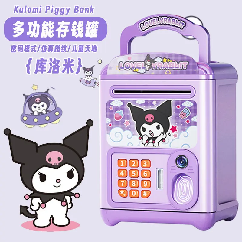 

Sanrio Kuromi Mymelody Cinnamoroll Kulomi Piggy Bank Children Password Box New Piggy Bank Large Capacity High Appearance Level