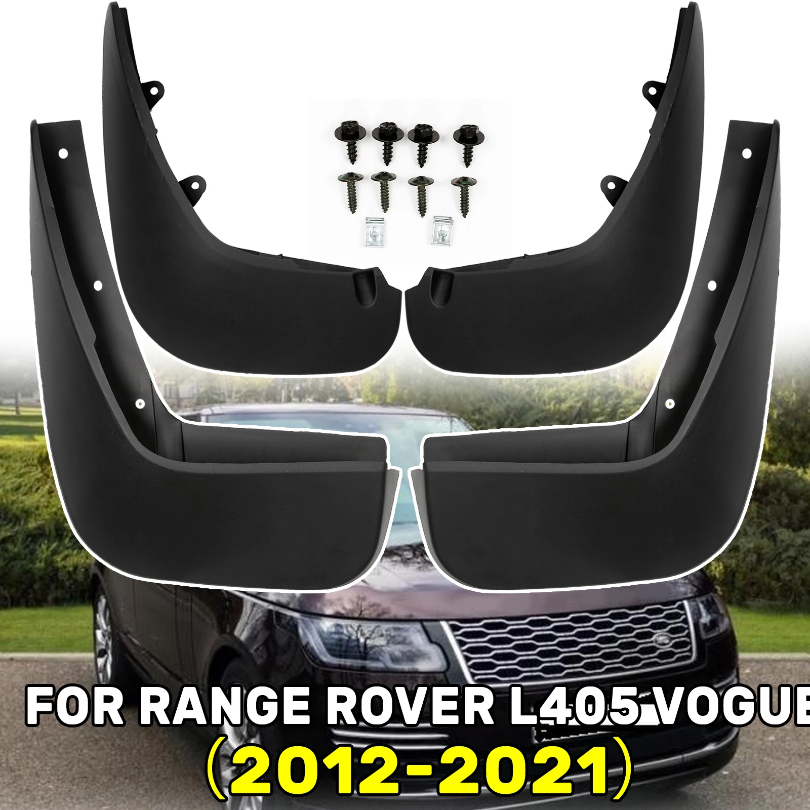 4X Mudflaps Mud Flap Front&Rear Mudguard Splash Fender Protector For Land Rover Range Rover L405 Vogue 2012-2021 Car Accessories