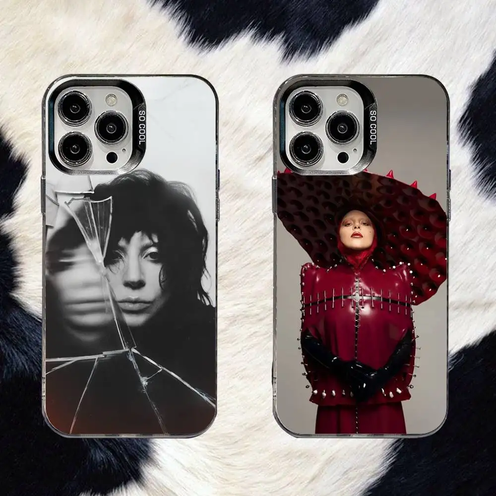 Lady gaga mayhem killah capa de telefone para iphone 16,15,14,13,12,11,8,7, pro, max, plus, mini,xs, se anti queda preto fosco duro