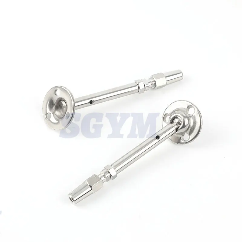 Stainless 316 Adjustable 3mm/4mm Wire Rope Invisible Receiver Stud Cable Railing Threaded Terminal Swivel End Fitting Tensioner