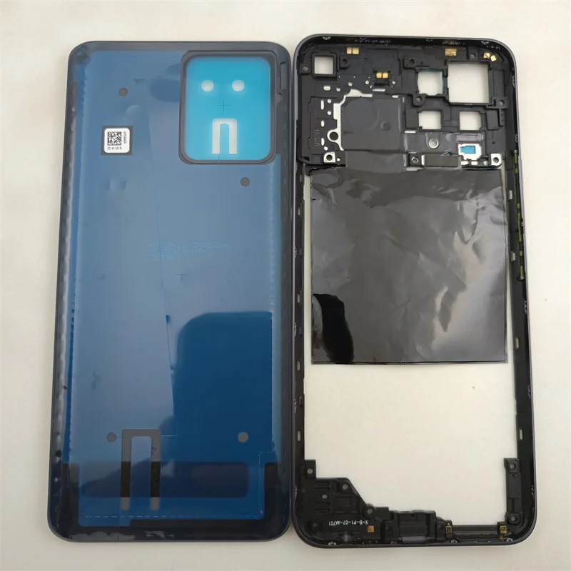 For Oppo Realme 8 4G RMX3085 Middle Frame Housing Bezel +Battery Cover Rear Door Housing Replacement Parts