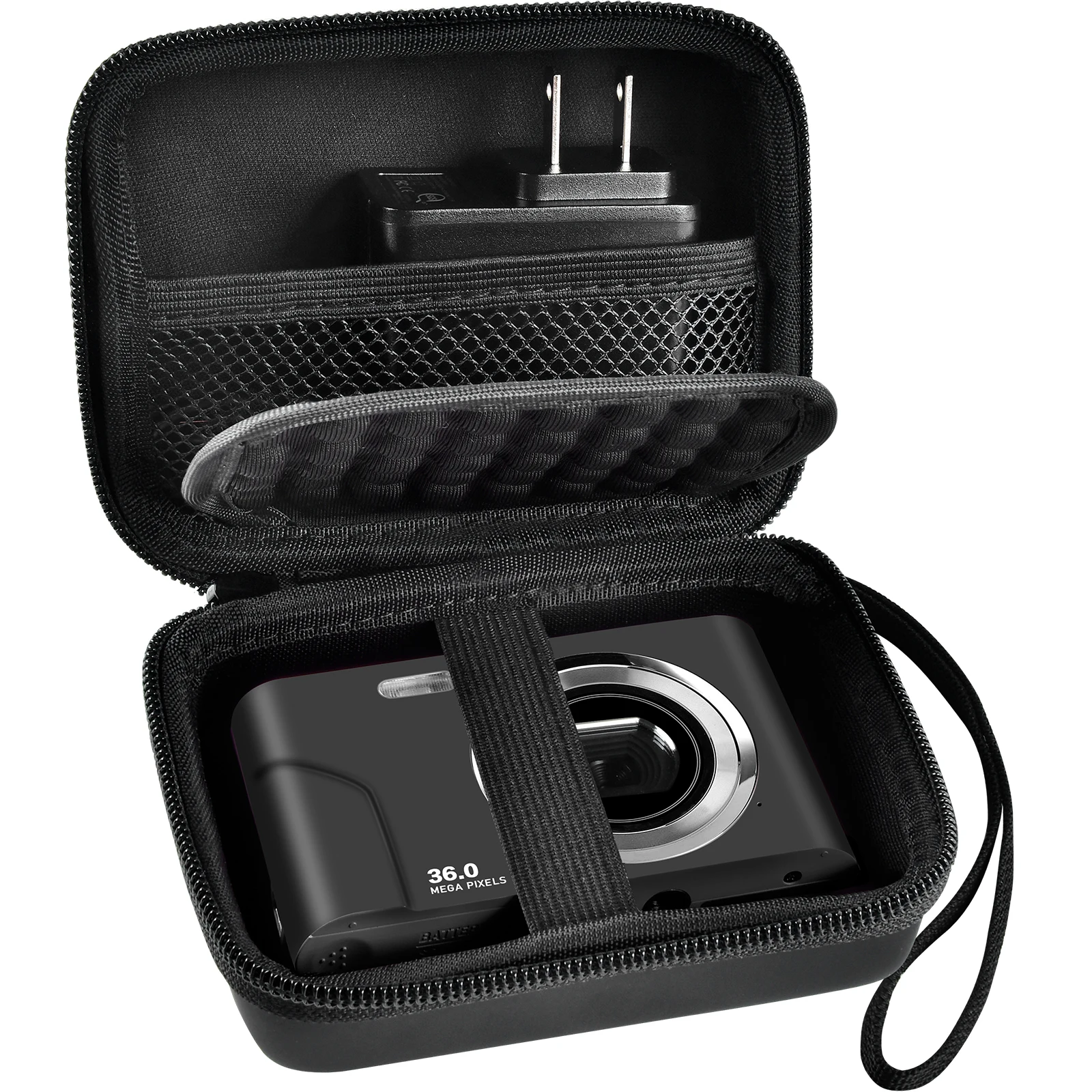 EVA Digital Camera Storage Bag Case Vlogging Protective Shell Scratch Resistant Suitable for Sevenat/AbergBest/Kodak Pixpro