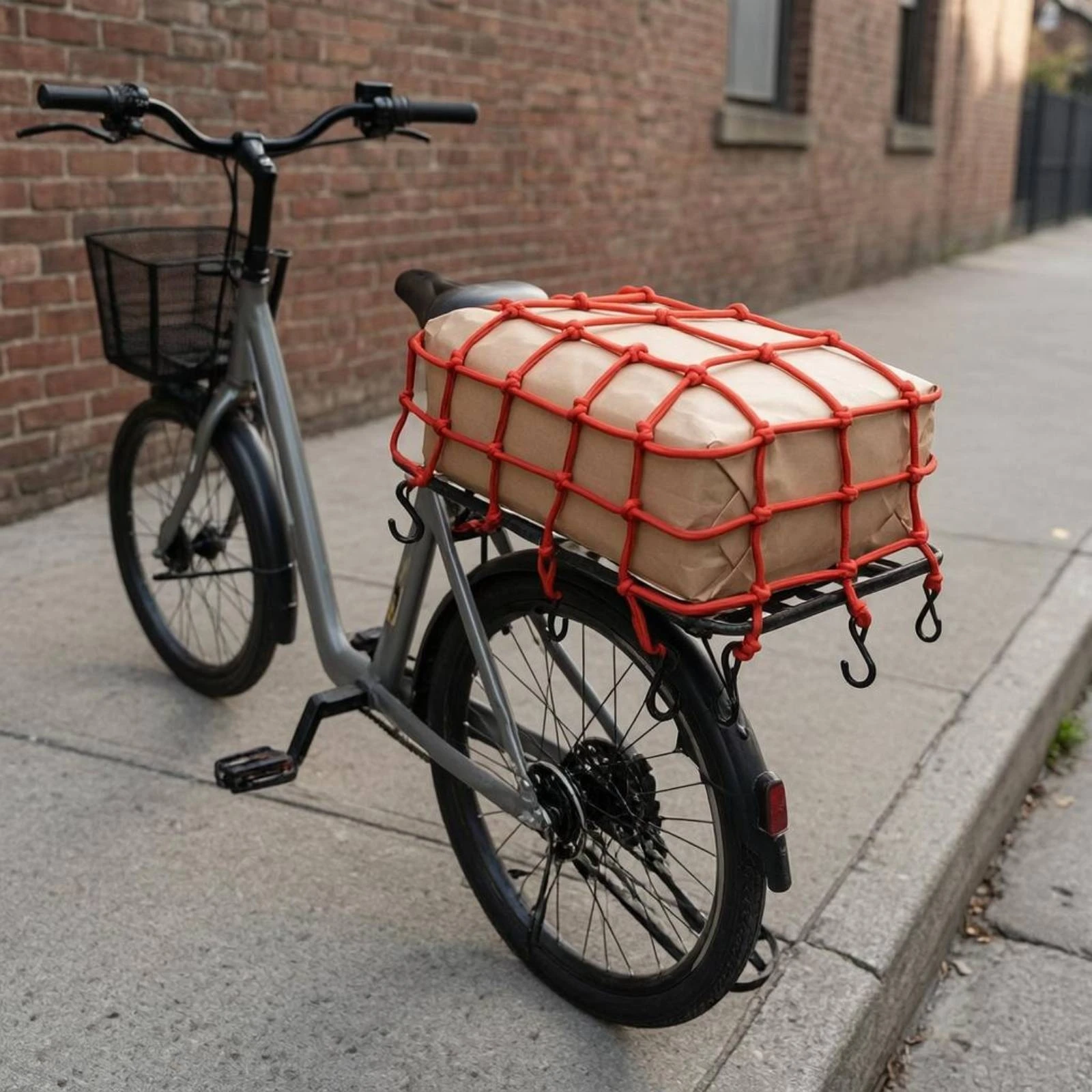 Motorcycle Cargo Net Mesh Motorcycle Luggage Net Elastic Cargo Strapping Square Vehicle Gear High Elasticity for Seat Area
