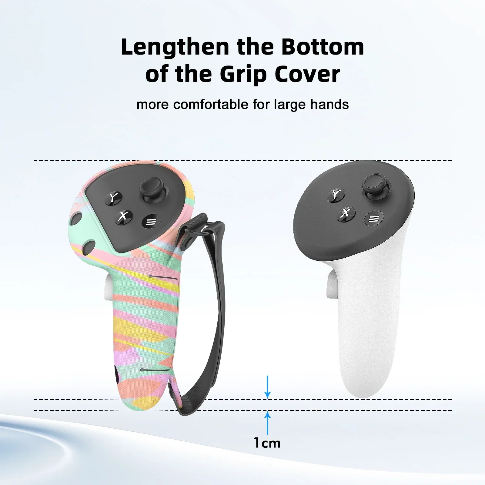 ชุดปลอกซิลิโคนสำหรับ ocula/meta Quest 3อุปกรณ์เสริมชุดหูฟัง VR ตัวควบคุมที่จับแผ่นปิดตาแผ่นปิดตา VR ของขวัญปาร์ตี้