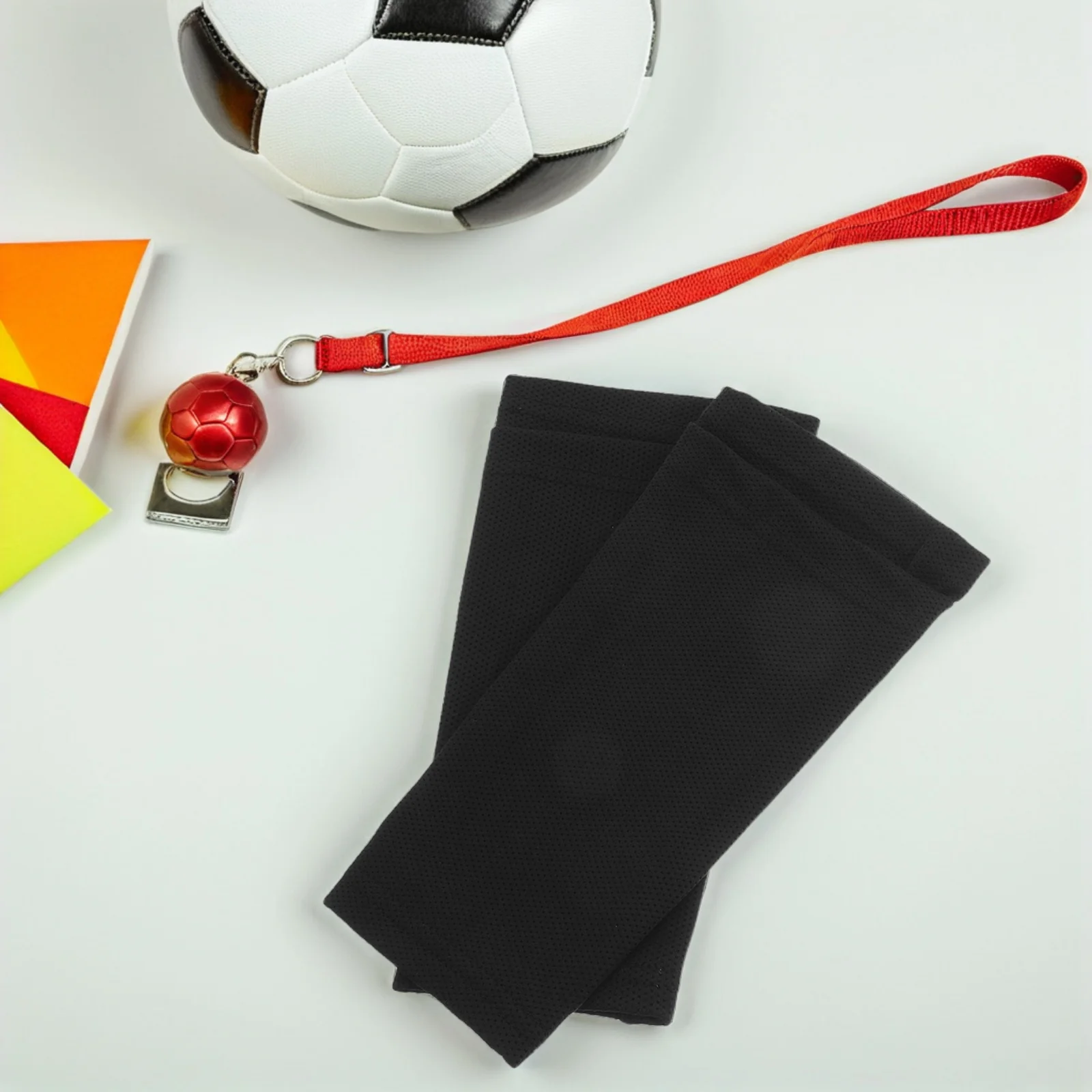 

4Pairs Soccer Leg Sleeves Socks - Non-Slip Shin Guards Football Protective Gear - Lightweight Compression Stockings for Intense