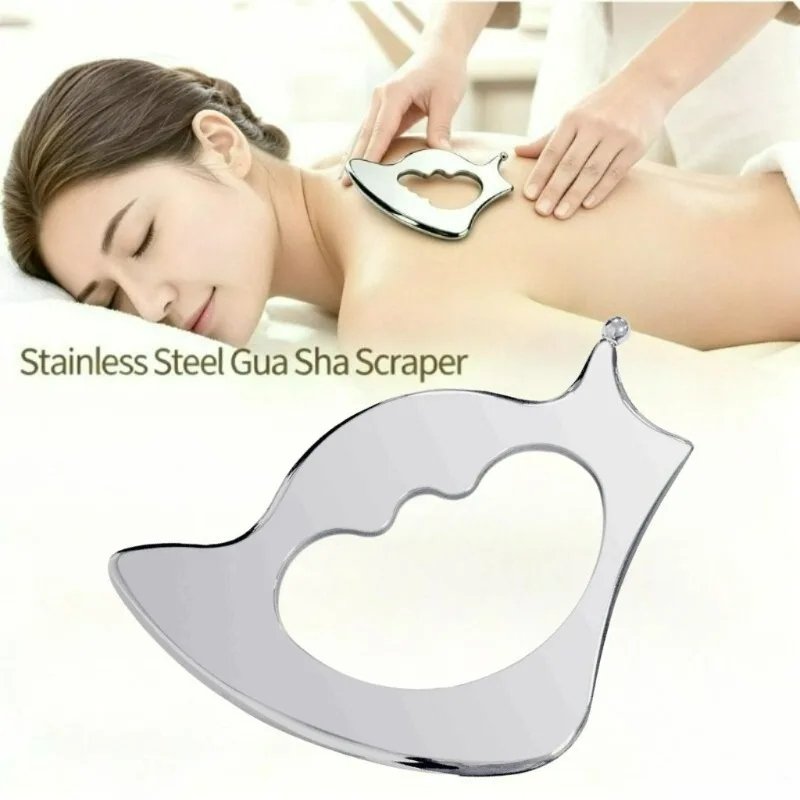 Stainless Steel Gua Sha Scraping Massage Tool Muscle Scraper,Metal Guasha Tool for Lymphatic Drainage,Muscles Relief