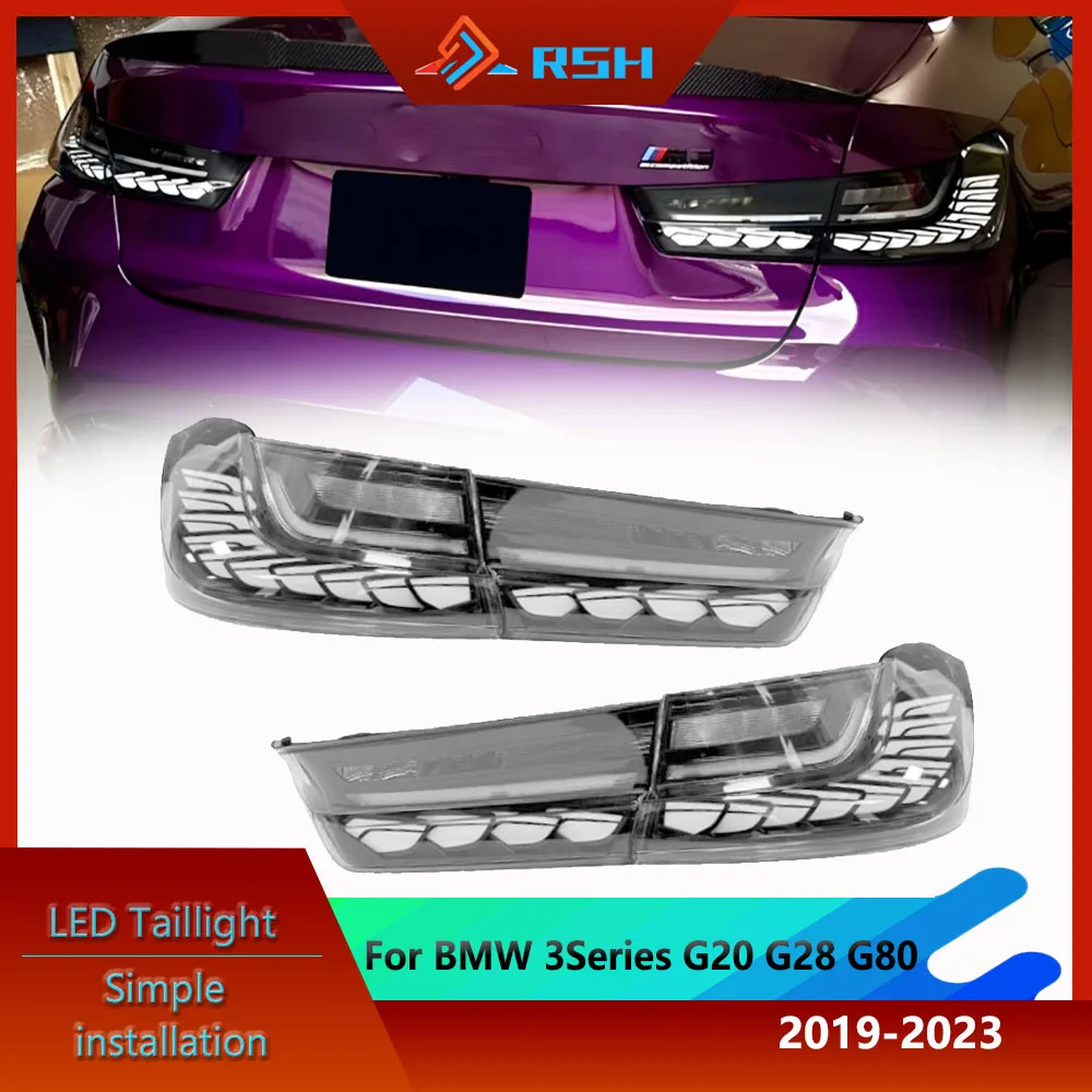 

Rear Lamp For BMW 3 Series G20 G28 G80 19-23 20i 325i 330i 335i Modification Clear LED Dragon Scales Design Taillight Assembly