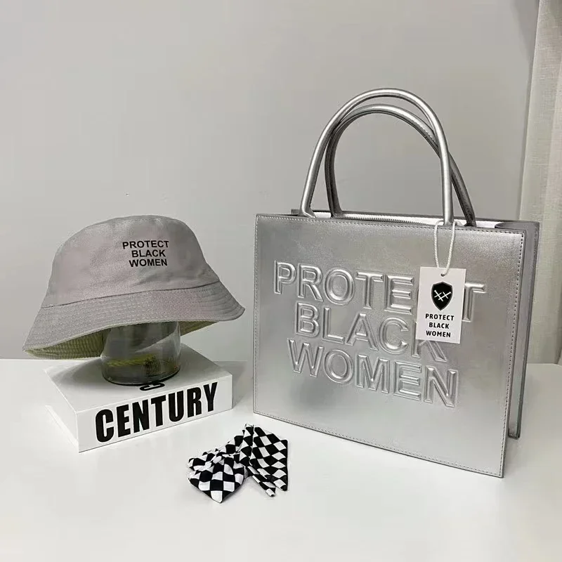 2023 Luxury TOTE Handbags for Women Bag Purse And Hat Set Ladies Leather Protect Black People Bag Women Set Bucket Hat