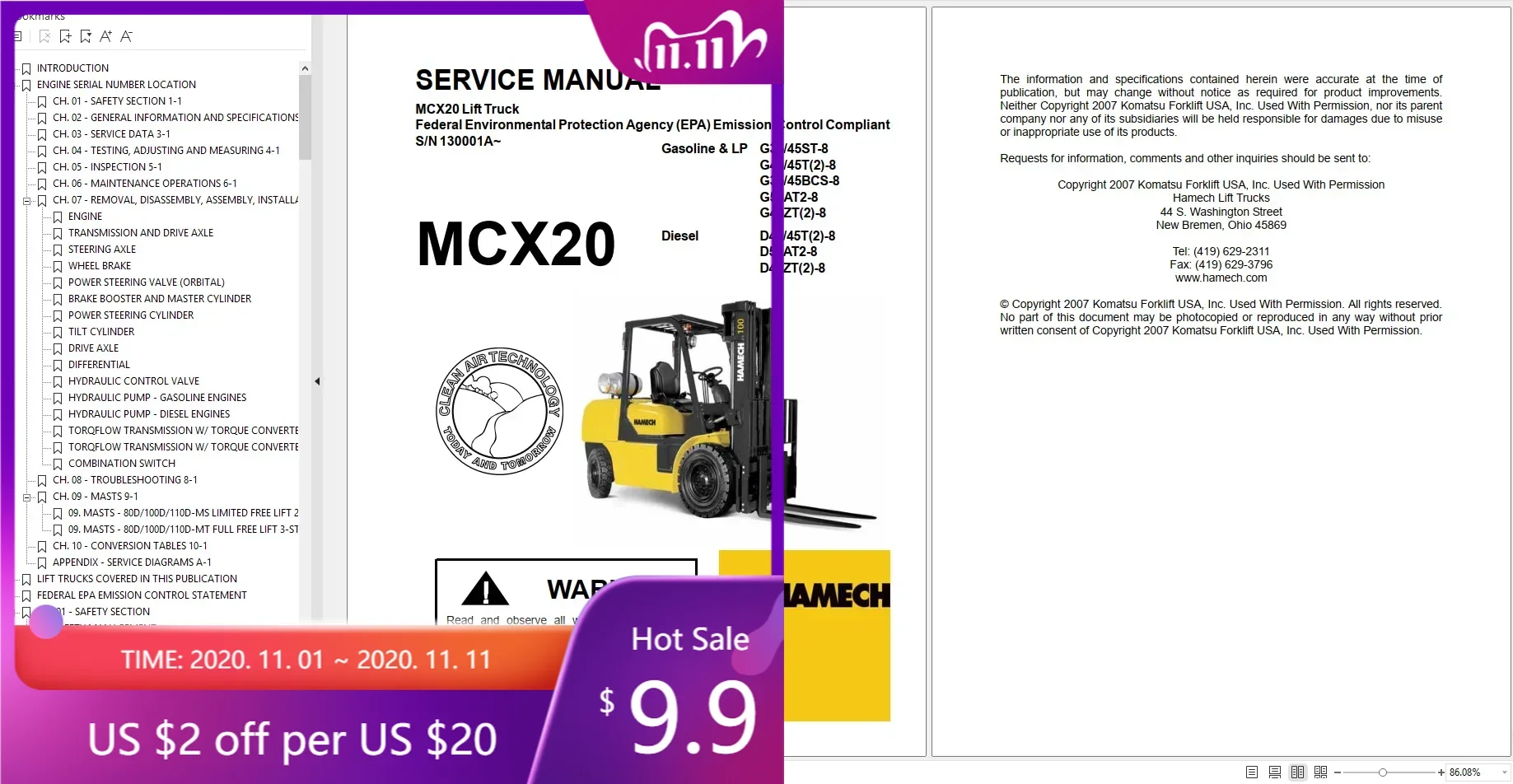 

АвтоCD CROWN Вилочный погрузчик 12,82 ГБ 2023, сервисные руководства и детали, руководство по эксплуатации DVD