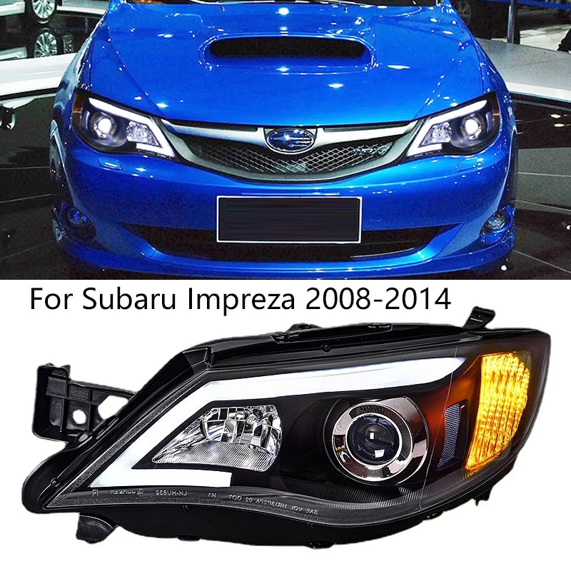 Car Headlights for SUBARU Impreza WRX 10G 2008-2014 Headlights LED DRL Front Dynamic Turn Signal Lamp xenon lamp Auto Assembly