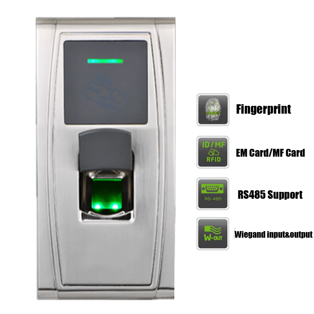 

TCP IP RS485 USB Outdoor IP65 Waterproof 125KHZ RFID Biomtric Fingerprint Time Attandance Access Control device