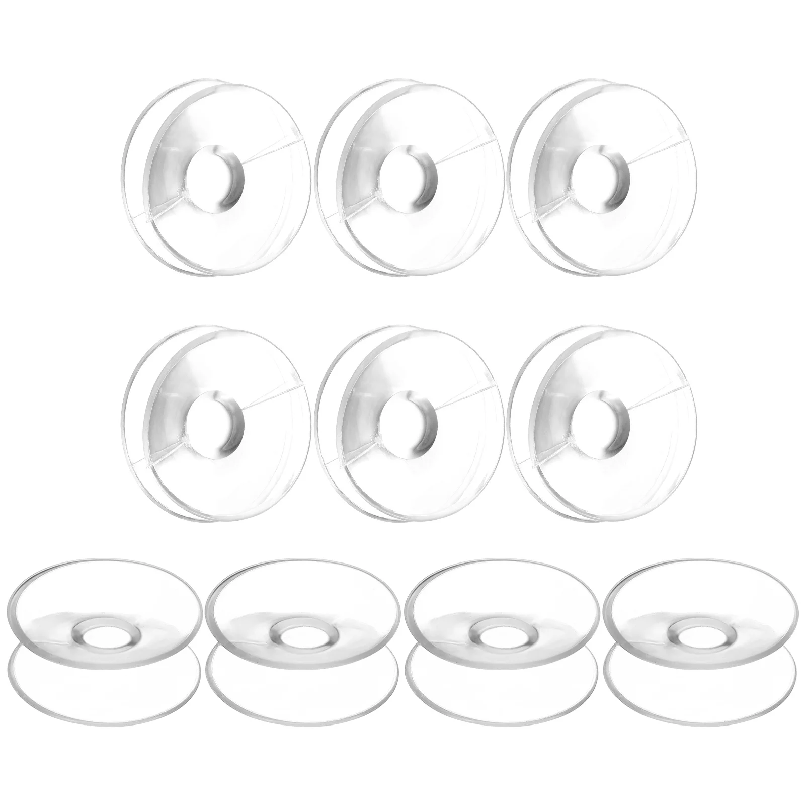 

10Pcs 30Mm Clear Double Sided Suction Cups PVC Material Strong Hold Sucker Pads for Glass Windows Mirrors Horizontal Alignment