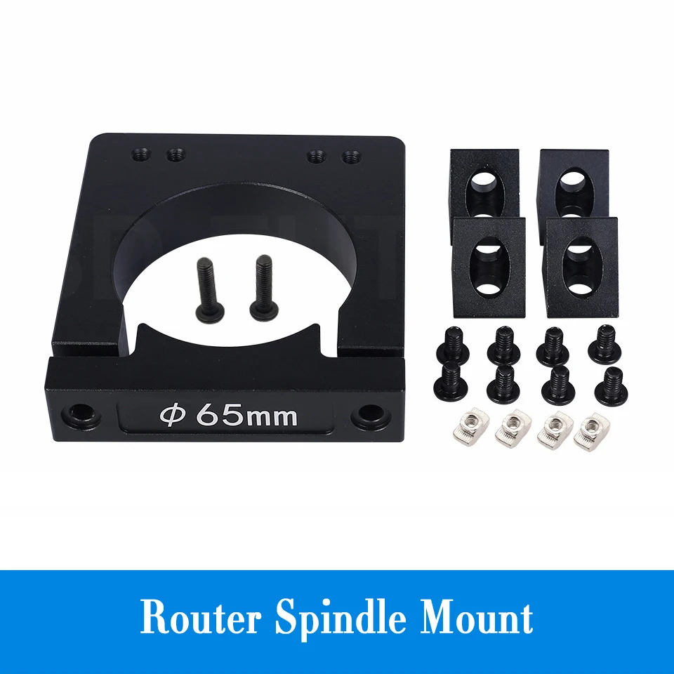 Diameter 65mm Aluminum Router Spindle Mount kit CNC Router Add-On Mouting kit for Workbee OX CNC 3D Printer Part