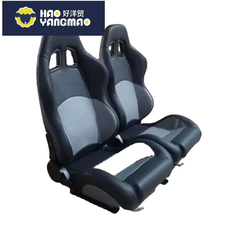 Suitable for BLACK PVC Universal Racing Car Seat with Monotonic Angle Sensor PVC Cover Modified Car Seats
