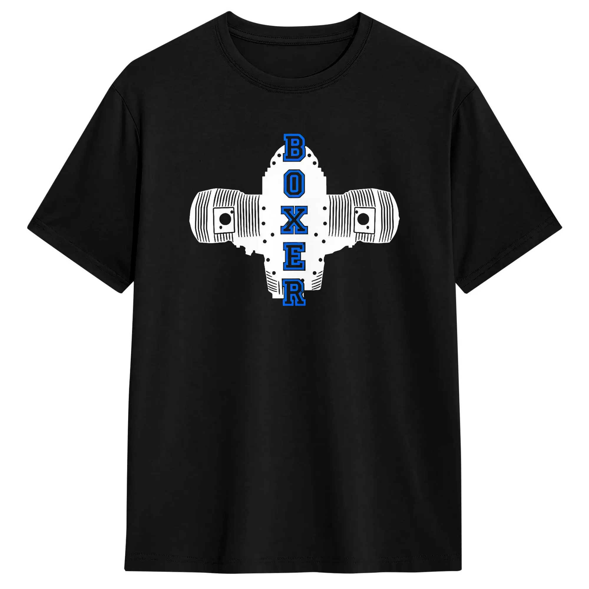 Boxer Engine T-Shirt for Men Racing  Fashion Pure Cotton Tees O Neck Short Sleeve T Shirts Summer Clothes