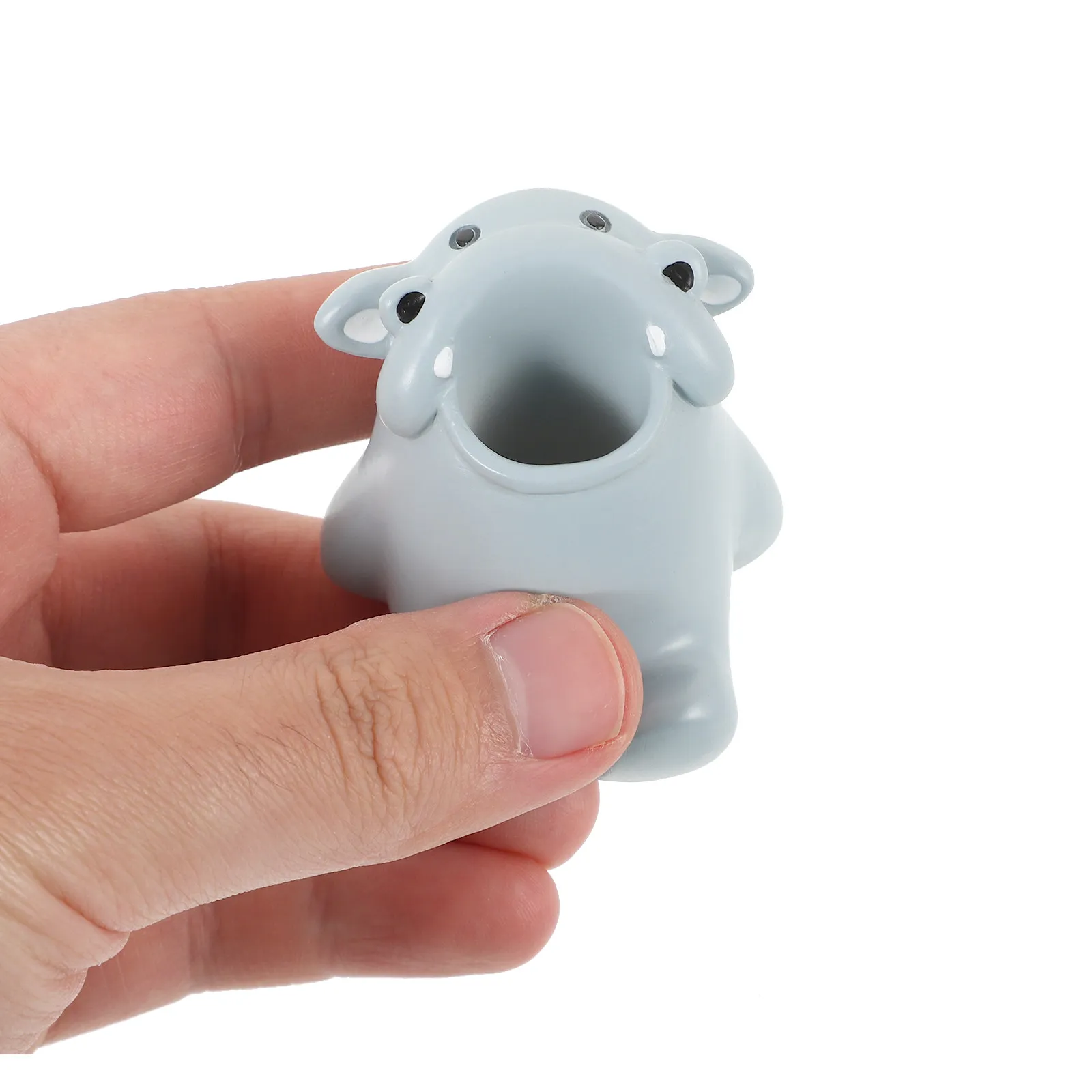 

Мультяшный органайзер для кистей для макияжа и маникюра, подставка для ручек для нейл-арта, настольный органайзер для хранения косметики из смолы