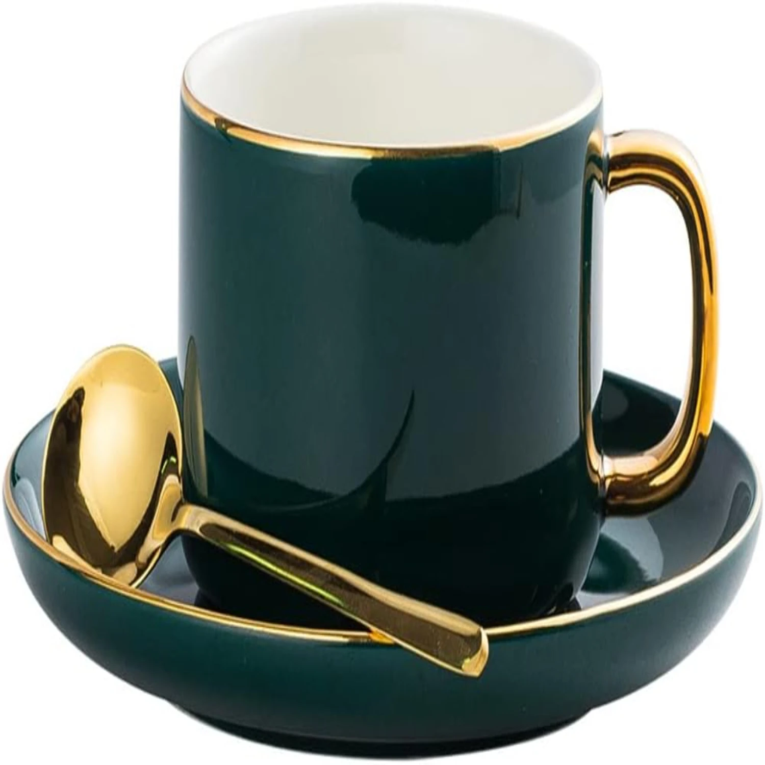 

Stylish and Elegant Ceramic Tea Cup and Coffee Mug Set - Beautifully Trimmed, Perfect for Fine Dining and Table Decor - 220 ml 7