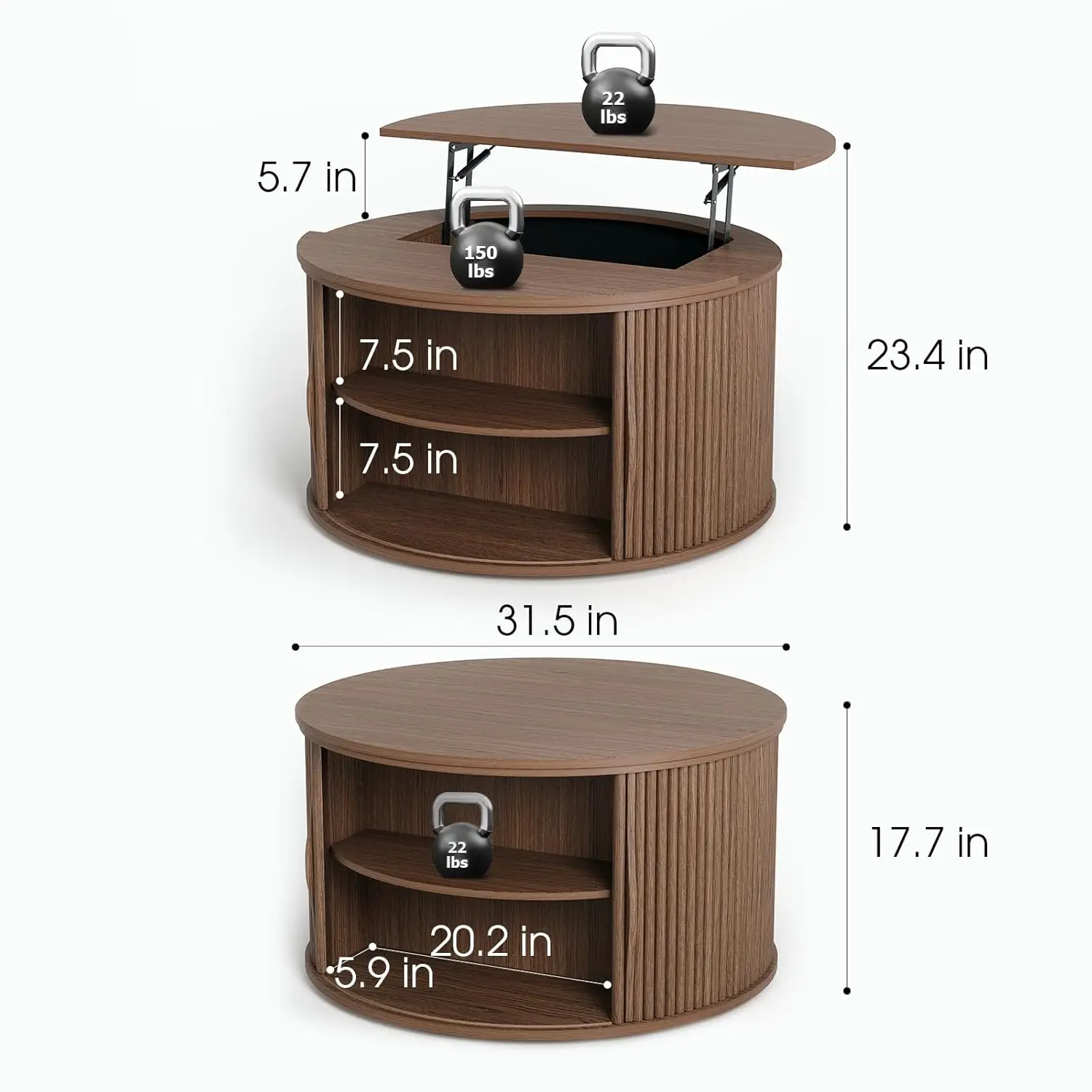 Thumbnail 2 - #12 Latest Lift Top Coffee Tables Offers