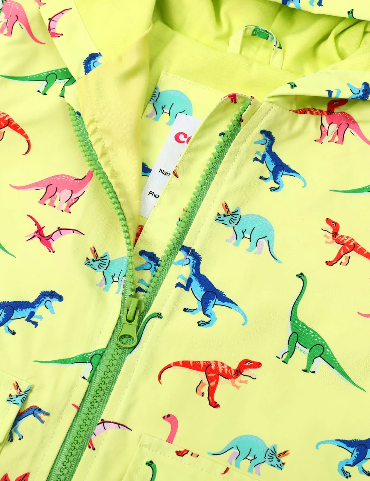 Chaqueta de lluvia de dinosaurio para niños pequeños, traje impermeable con capucha para niños, disfraz cortavientos para exteriores