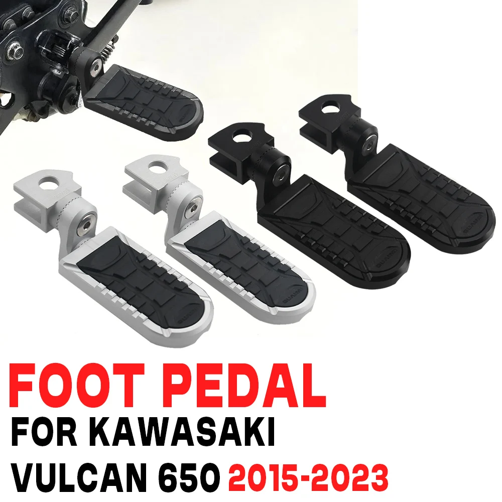 

Передние подножки мотоцикла для K-awasaki Vulcan 650 VULCAN650 2015-2023, подставка для ног водителя, алюминиевая подножка, регулируемые подножки