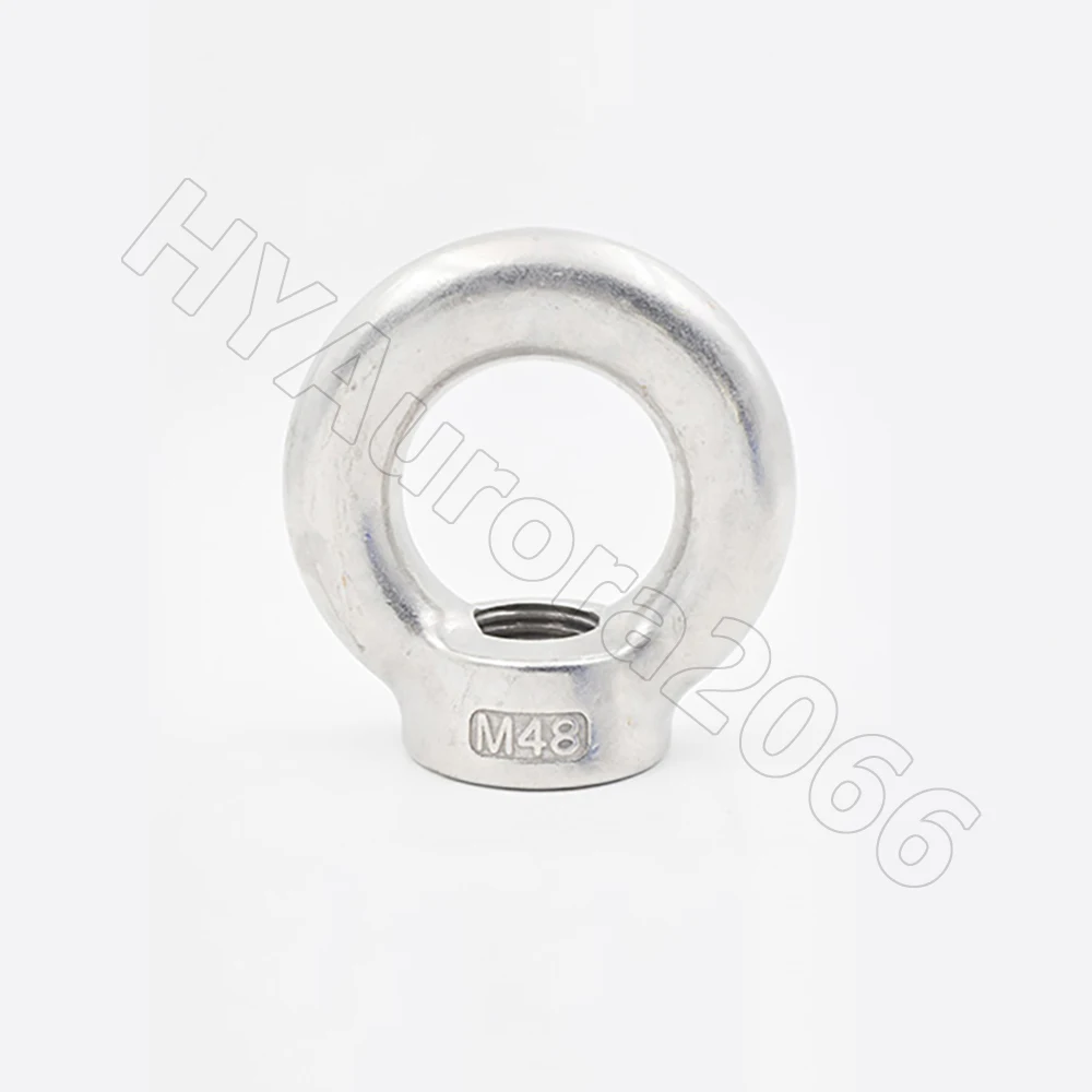 304 Lifting Eye Nuts Stainless Steel M3 to M36 EyeNuts Marine Hooking Nut for String Lights Wooden Pulleys Swing Rope Chain