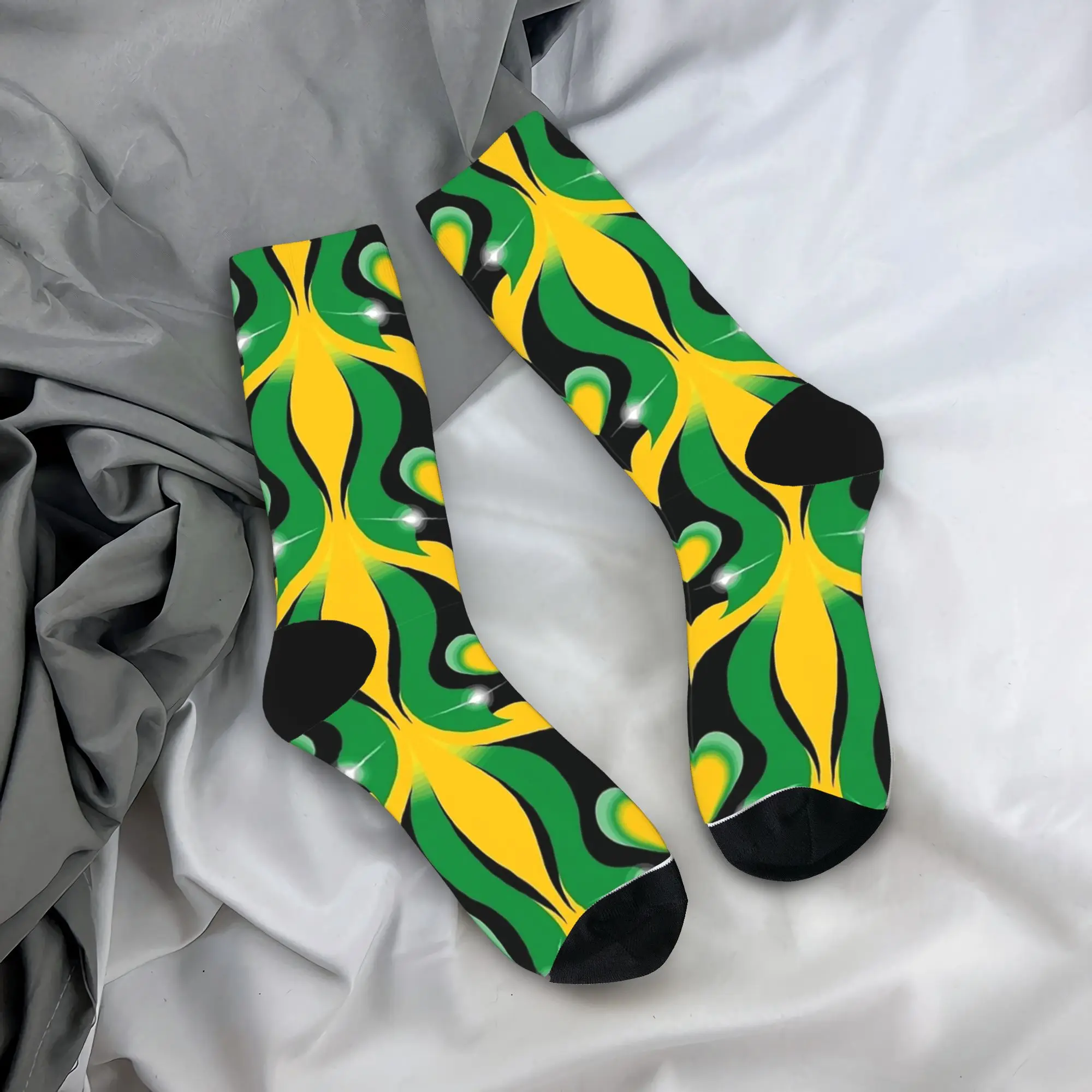 

Hot Jamaican Girlfriend Heart Socks Autumn Stockings Fashion Couple Comfortable Socks Graphic Skateboard Non Slip Socks