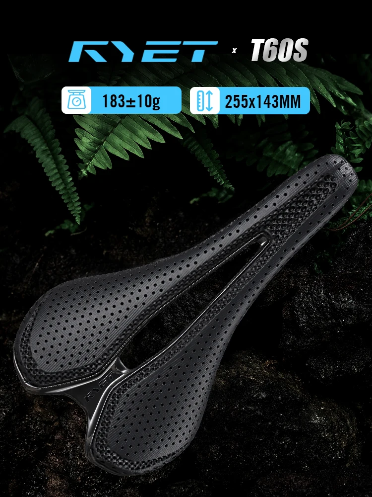 AliExpress RYET Carbon Saddle 3D Printed Top Aero Comfort EVA Padding Ultralight Racing Bicycle Seat for MTB/Triathlon/Road/Gravel Racing