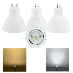 Dimmable 7W GU5.3 MR16 COB Spot Light GU10 LED Spotlights Bulbs Lamps 220V 230V 240V Aluminum High Quality Super Bright Ampoule