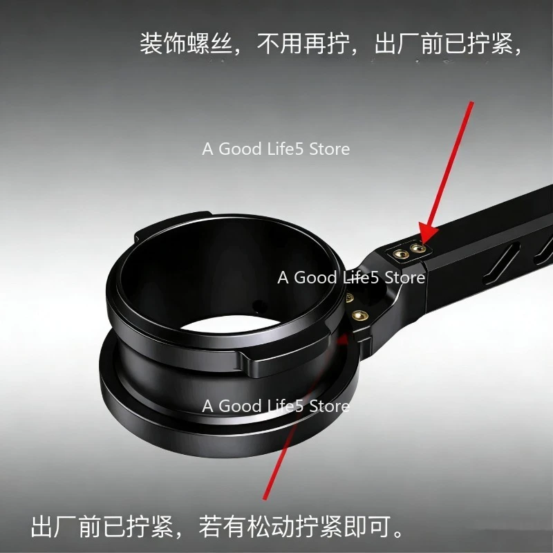 Suitable for Apollo Flat Bottomed Rotatable Angle Coffee Handle Flair 58