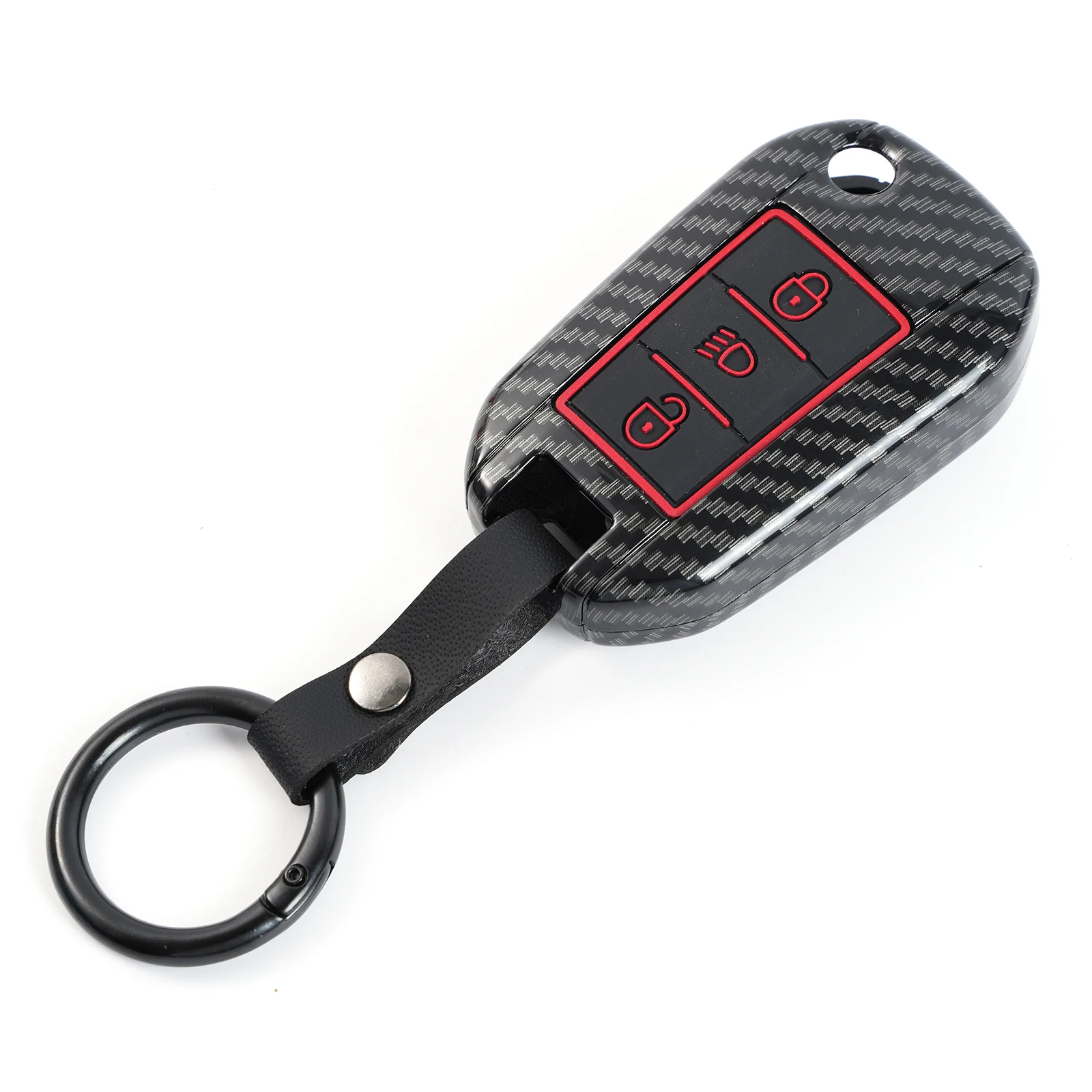Carbon Car Key Cover Case Shell Remote Smart Key Fob For Peugeot 208 2008 308 3008 508 408 307 4008 for Citroen C3 C4 C5 C6 C8